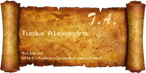 Tuska Alexandra névjegykártya